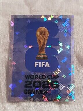 Panini World Cup 2026 Blue Parallel Trophy Sticker